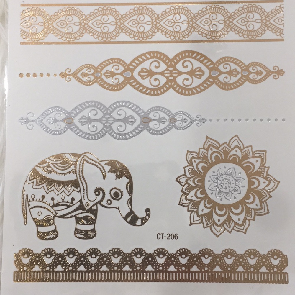 Gold and Silver Flash Tattoos - Picture 3 of 4